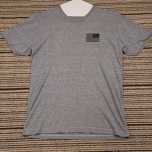GORUCK Recent Grey Black Cotton Ath Flag Military Mens Sz L Short Sleeve T Shirt